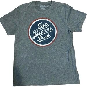 Zac Brown Band Concert TShirt Dates & Cities Sz Large
